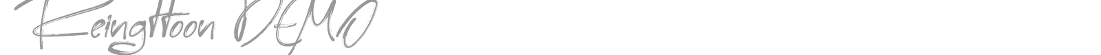 Reingttoon font preview
